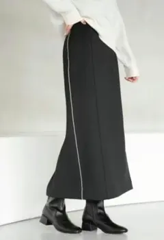 GLOBAL WORK　ウツクシルエットIラインスカート M