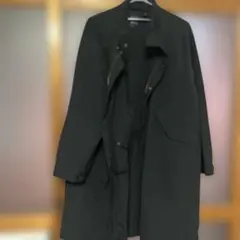 BACK NUMBER ブラック トレンチコート M