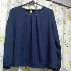 Honeys GLACIER ネイビー　裏起毛 ハニぽか 長袖 トップス S