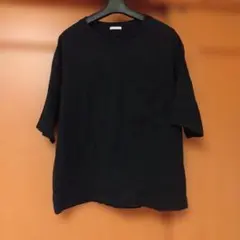 GUブラック ポケット付き Tシャツのサムネイル