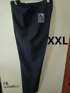 タグ無し未使用品GUウォッシャブルテーパードトラウザーSWブラックXXL