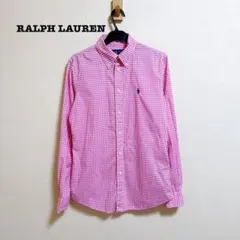 美品 ラルフローレン ギンガムチェック シャツ カスタムフィット