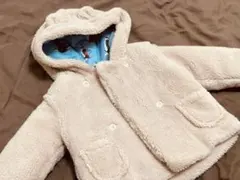 キャスキッドソン ベージュ フリース ジャケット ベビー