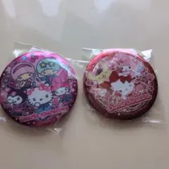 サンリオキャラクターズ キラキラ缶バッジ 2種セットのサムネイル