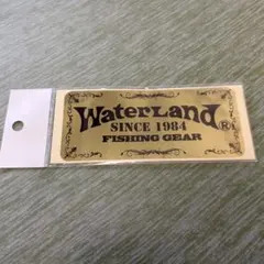 【新品未使用】ウォーターランド ステッカー 金・銀 2枚組 約12×5.5c