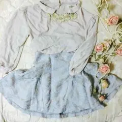 RANDA 新品タグ付き ジャガード織りサイドタックスカート