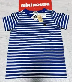 新品　Miki House DOUBLE B ストライプTシャツ120