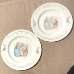 ウェッジウッド ピーターラビット プレート2枚セット