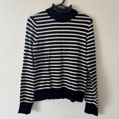 ストライプタートルネックニット GU✖️UNDERCOVER