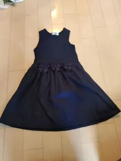 ムーノンノン女児ワンピース130cmネイビー