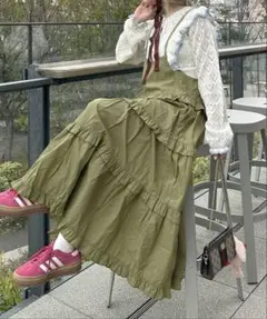 Alley by wcloset ワンピース カーキ