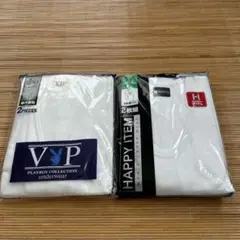 PLAYBOY 吸水速乾 V首シャツ ＆しまむら半袖U首シャツ2枚組2セット