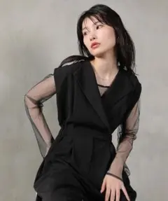 kana / niana セットアップ スタンドアウトカラーオールインパンツ　M