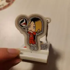 ハイキュー!!　狐爪研磨　スマホスタンドキーホルダー