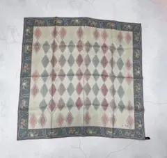 ジムトンプソン 大判 スカーフ シルク 象柄 タグ付き 未使用