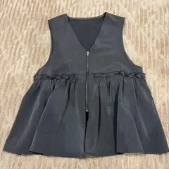 mysa フリル付きベスト Mサイズ