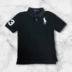 希少 y2k Ralph Lauren ビッグポニー ポロシャツ ブラック 短丈 - メルカリ