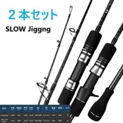 オフショアジギングロッド2本 2本 スピニング ベイトX-CORE ジギングロッド オフショア JIG300g