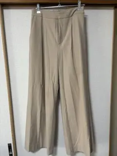 BEAMS LIGHTS ベージュ ワイドパンツ 38