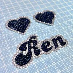 【匿名配送】SnowMan　目黒蓮　デコうちわ うちわデコ　パーツ　ハートセット