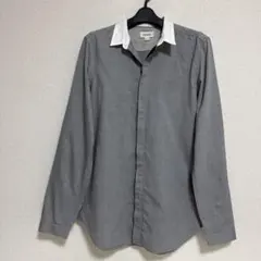 DIESEL シャツ グレー M バイカラーのサムネイル