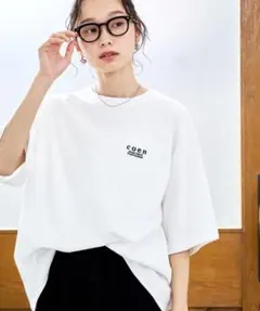お値下げしました！コーエン　刺繍ロゴTシャツ　ホワイトのサムネイル
