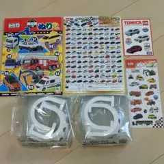 タカラトミー プラレール　ワンワントンネル ぬりえ 下じき シール まとめ売り