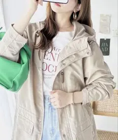 クラシカルエルフ　ボアライナー付マウンテンパーカー　アイボリー　Lサイズ