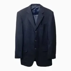 ネイビー テーラードジャケット 3つボタン