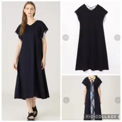 【美品】BLUELABEL CRESTBRDGE バックチェックワンピース