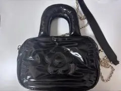MARY QUANT エナメルショルダーバッグ