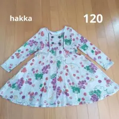 hakka kids ワンピース　ぶどう＆キツネ　120cm