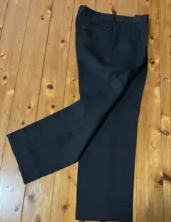 [新品]タグ無し黒 スラックス センタープレス入り