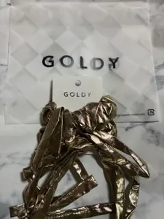 GOLDY リボン付きシュシュ　メタリック セット シュシュ 6240451のサムネイル