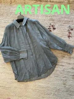 ARTISAN⭐︎高級シアー素材 長袖シャツ ブラウスのサムネイル