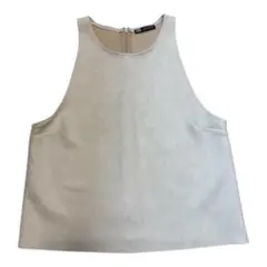 【10/13取り下げます】ZARA ノースリーブ バックジップ ベージュ