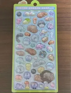 京都水族館 ボンボンシール オオサンショウウオ　ボンボンドロップシール