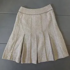 プリーツスカート 膝丈