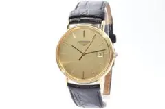 極美品/稼動品○ ロンジン 腕時計 デイト メンズ シルバー L4.716.4
