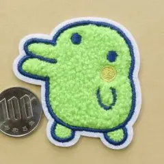 たまごっち くちぱっち アイロン ワッペン アップリケ パイル もこもこ