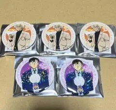 22 名探偵コナン トレーディングホロ缶バッジ 花束ver. 安室透 高木渉