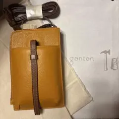 未使用♡ゲンテンgenten♡レザー スマホショルダーバッグ