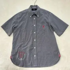 POLO BRITISH CONTRY SPIRIT シャツ チェック半袖 紺のサムネイル