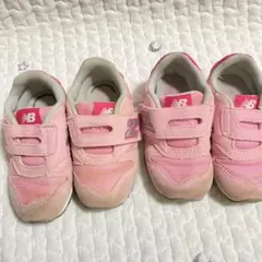 New Balance ピンク スニーカー　13.5cm 2足