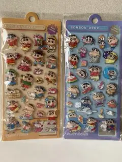 クレヨンしんちゃん ボンボンドロップシール ウオーター入り 2枚セット