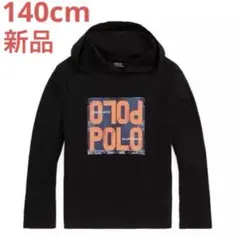 ラルフローレン 140cm ロゴコットンフーディTシャツ 新品未使用　ボーイズS