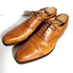 e0460 クロケット＆ジョーンズ EDGWARE プレーントゥ 7.5Eのサムネイル