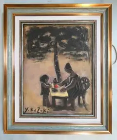 人物画 油絵 藤城清治 風景画 F6 額付き 手描き 肉筆 - メルカリ