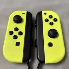【純正完動品】Nintendo Switch ジョイコン イエローストラップ付②