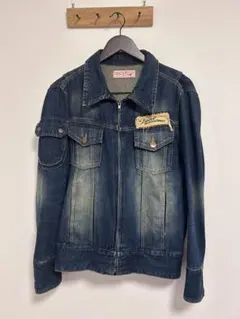 【古着】LUSTsince2005 デニムジャケット Mサイズ